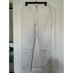 Chico's So Slimming Girlfriend Slim Leg Ankle Jeans Womens White Size 0 Stretch